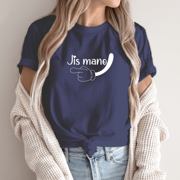 Unisex marškinėliai su spauda „Jis mano“ - Image 4