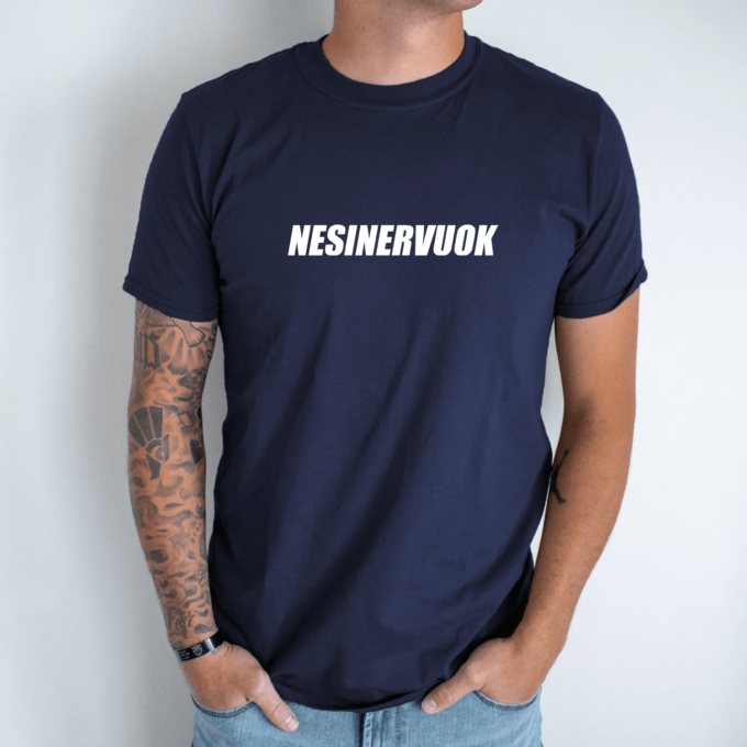 Unisex marškinėliai su spauda „Nesinervuok“ - Image 5