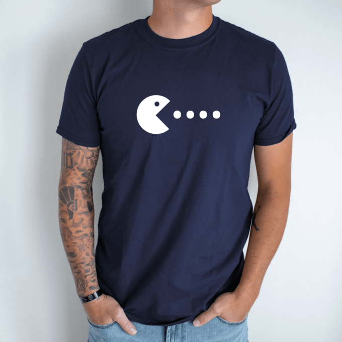Unisex marškinėliai su spauda „Pacman“ - Image 5