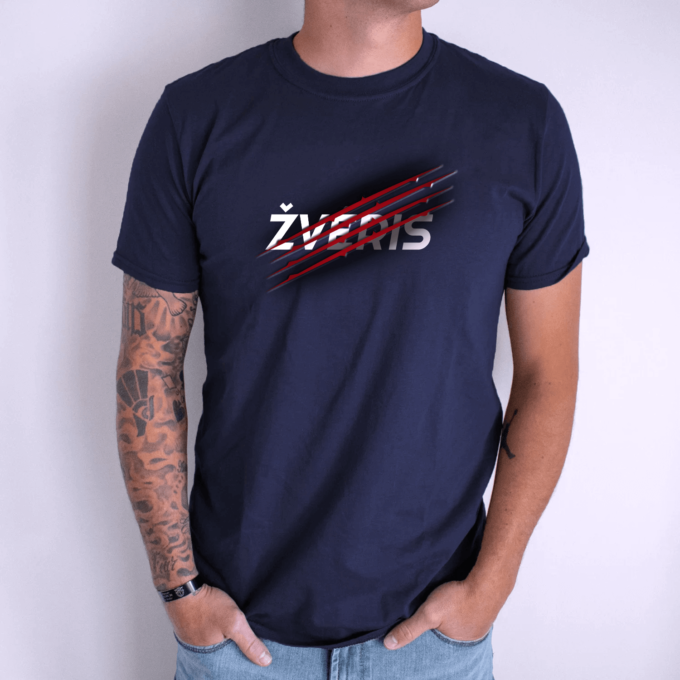 Unisex marškinėliai su spauda „Žvėris“ - Image 5