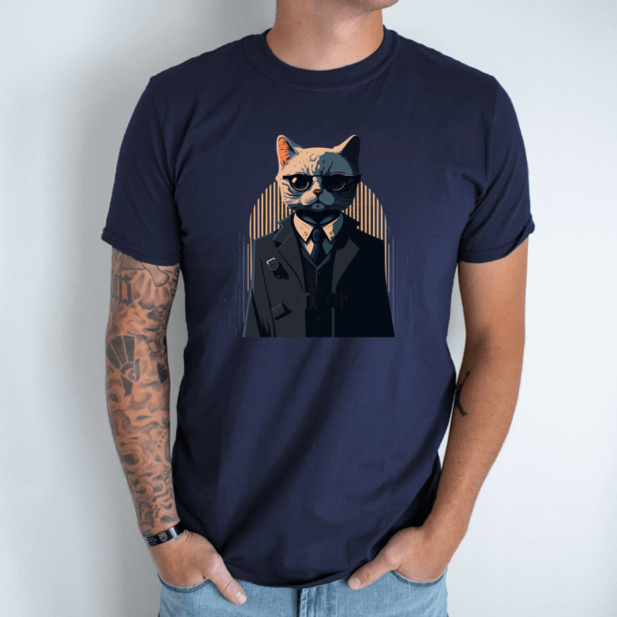 Unisex marškinėliai su spauda „Rimtas krikštatėvis“ - Image 5