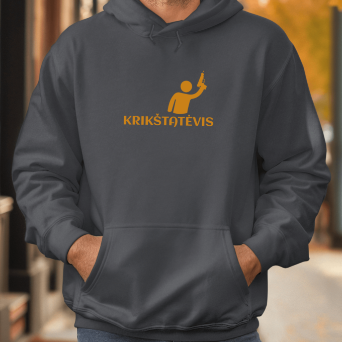Unisex džemperis su spauda „Krikštatėvis“ - Image 2