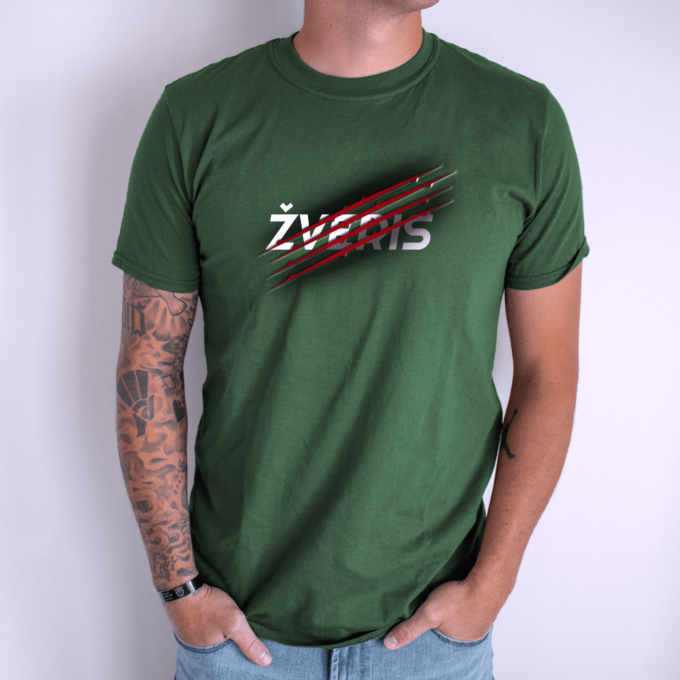 Unisex marškinėliai su spauda „Žvėris“ - Image 4