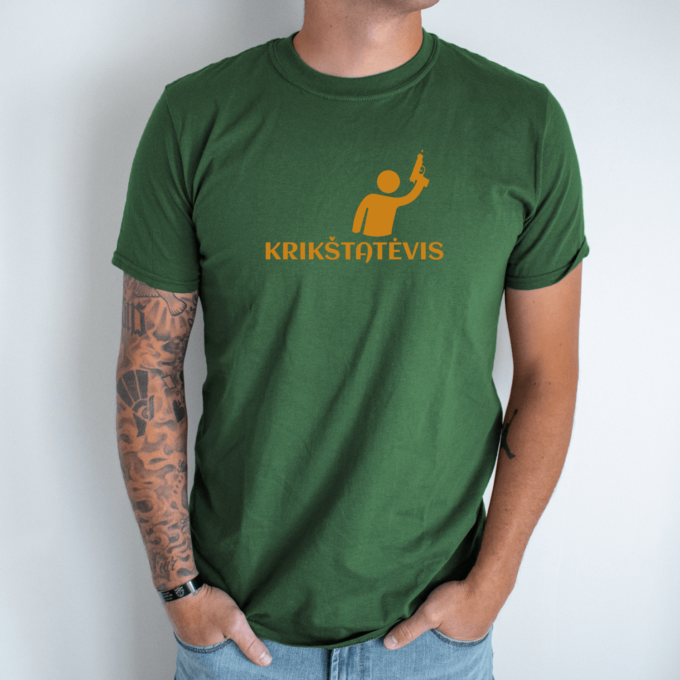 Unisex marškinėliai su spauda „Krikštatėvis“ - Image 4