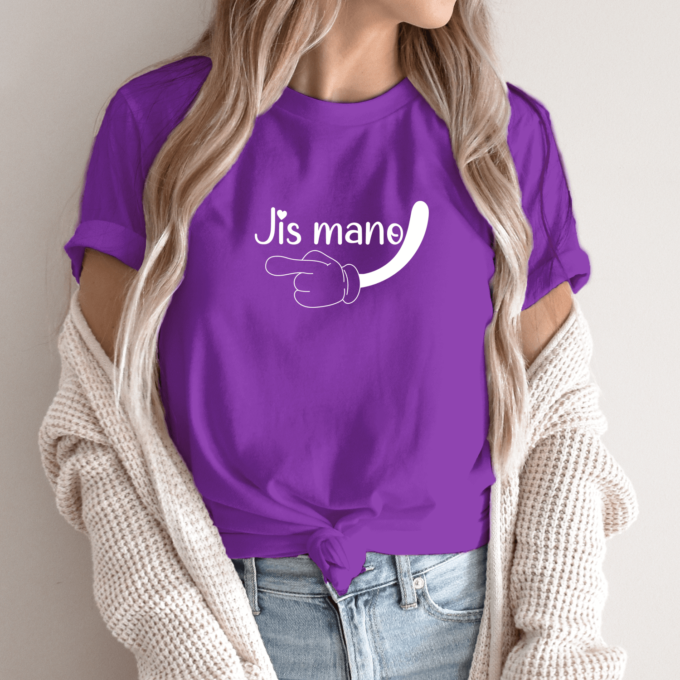 Unisex marškinėliai su spauda „Jis mano“ - Image 3