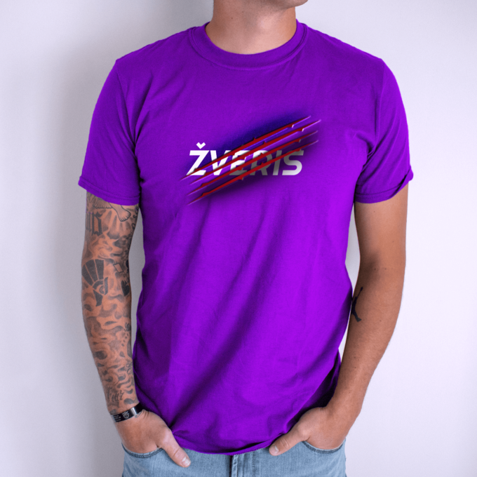 Unisex marškinėliai su spauda „Žvėris“ - Image 3