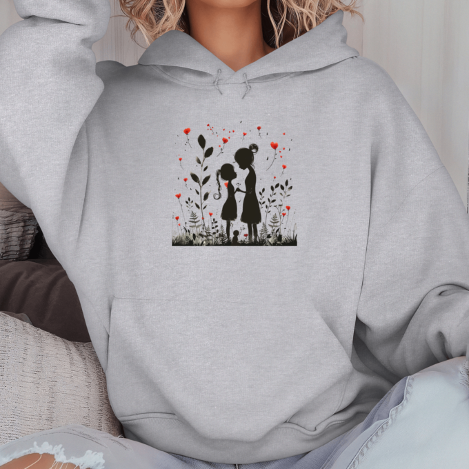 Unisex džemperis su spauda „Mama su dukra“
