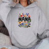 Unisex džemperis su spauda „Žydinti mama“