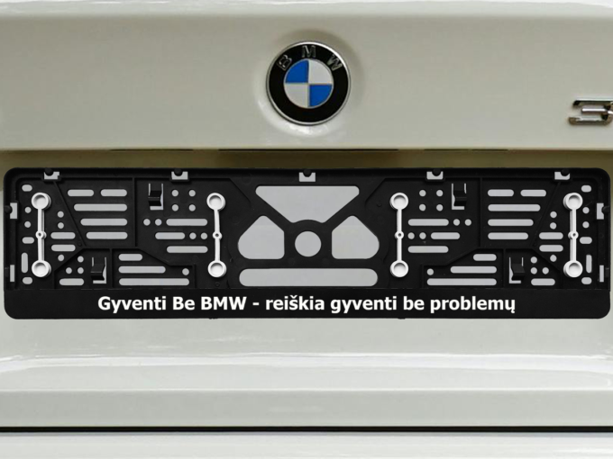 Numerių rėmelis su guminėmis tarpinėmis „Be problemų“