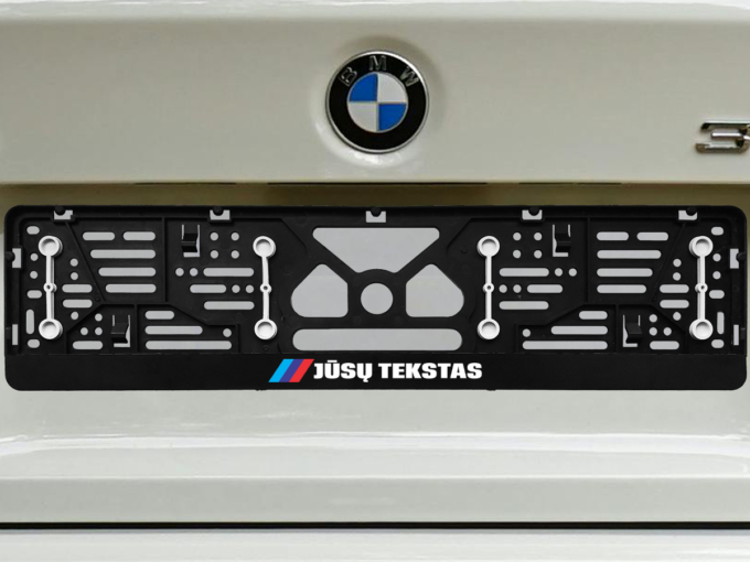 Numerių rėmelis su guminėmis tarpinėmis „Jūsų tekstas - M“