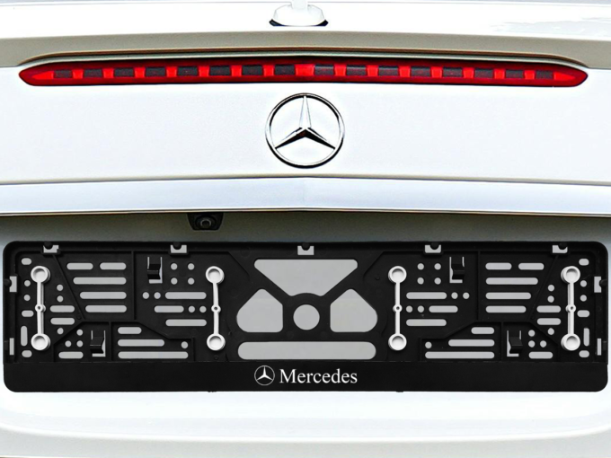 Numerių rėmelis su guminėmis tarpinėmis „Mercedes“