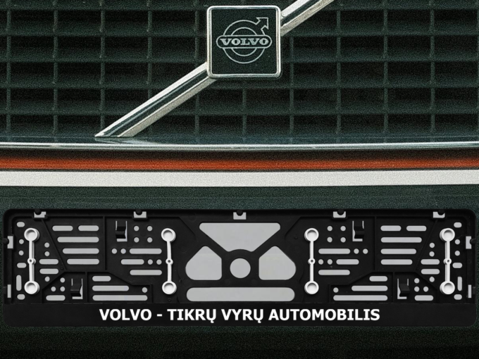 Numerių rėmelis su guminėmis tarpinėmis „Tikrų vyrų automobilis“