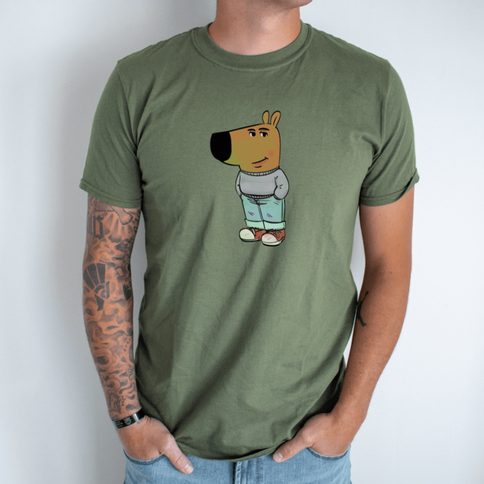 Unisex marškinėliai su spauda „Chill guy“ - Image 2