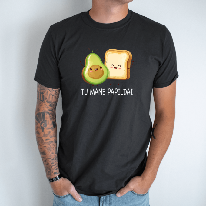 Unisex marškinėliai su spauda „Avokado sumuštinis“ - Image 8