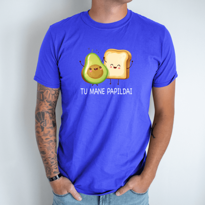 Unisex marškinėliai su spauda „Avokado sumuštinis“ - Image 4
