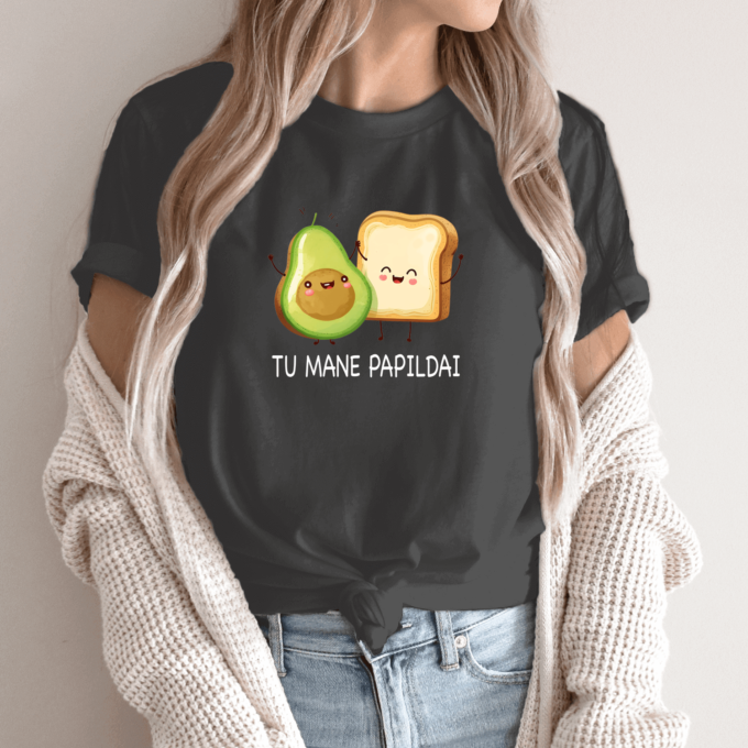 Unisex marškinėliai su spauda „Avokado sumuštinis“ - Image 14
