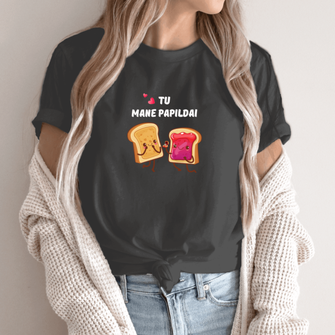 Unisex marškinėliai su spauda „Sumuštinis“ - Image 3