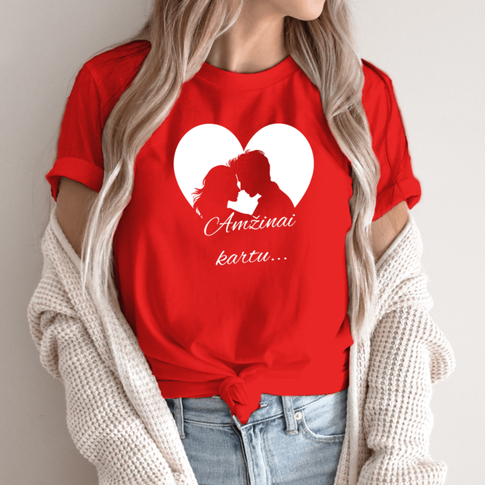 Unisex marškinėliai su spauda „Amžinai kartu“ - Image 13