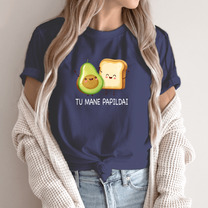 Unisex marškinėliai su spauda „Avokado sumuštinis“ - Image 12