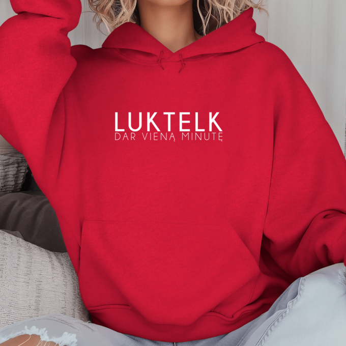 Unisex džemperis su spauda „Luktelk“ - Image 4
