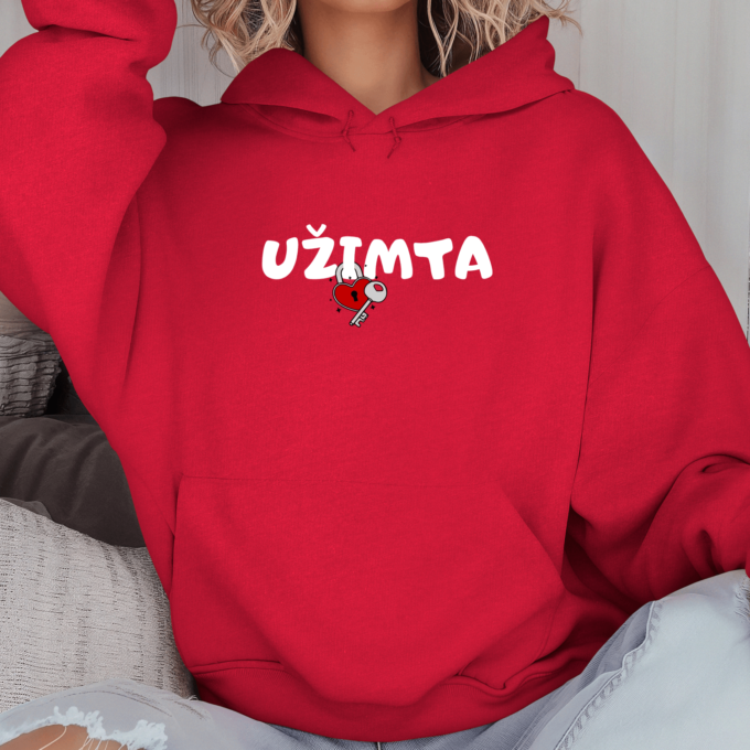 Unisex džemperis su spauda „Užimta“ - Image 4