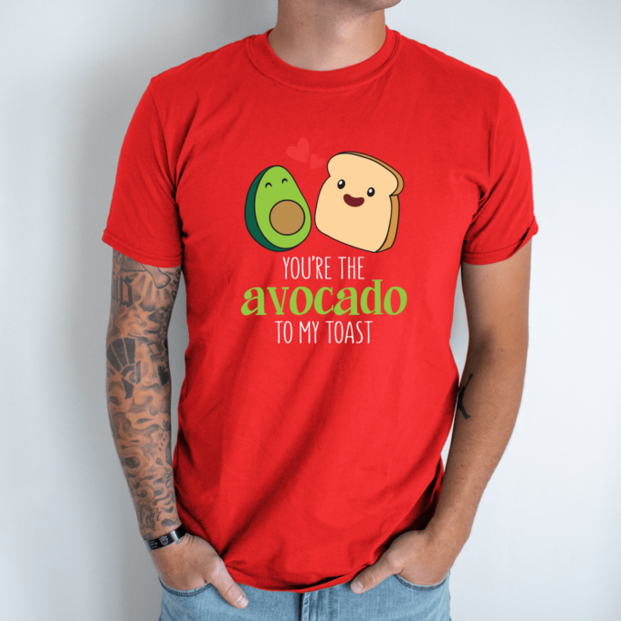 Unisex marškinėliai su spauda „Avocado“ - Image 7