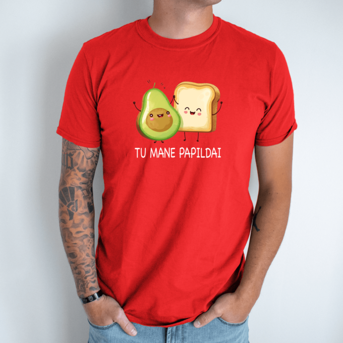 Unisex marškinėliai su spauda „Avokado sumuštinis“ - Image 7