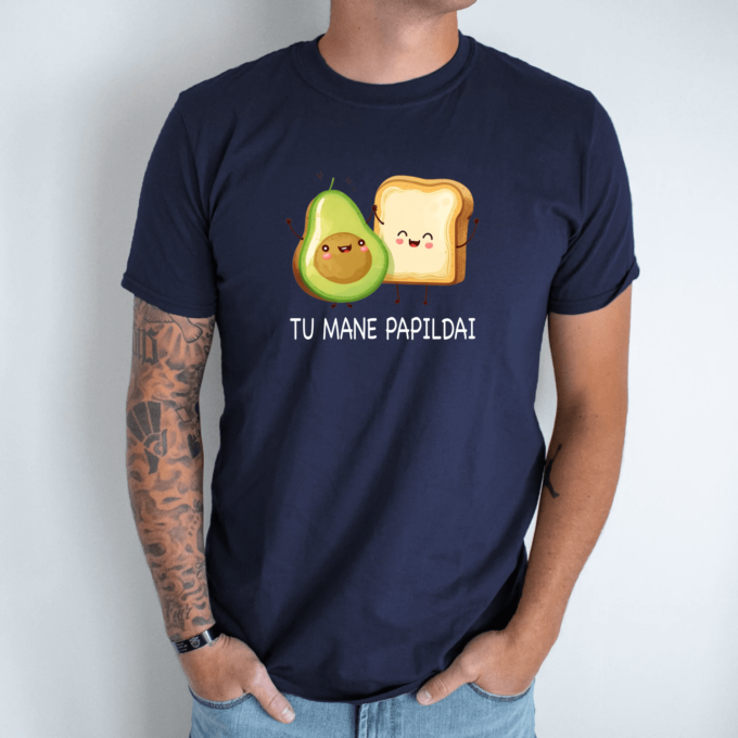Unisex marškinėliai su spauda „Avokado sumuštinis“ - Image 6