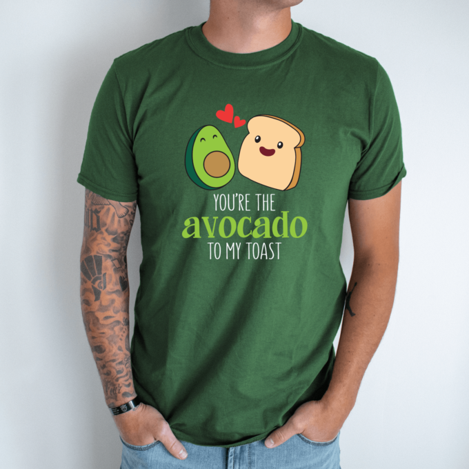 Unisex marškinėliai su spauda „Avocado“ - Image 5
