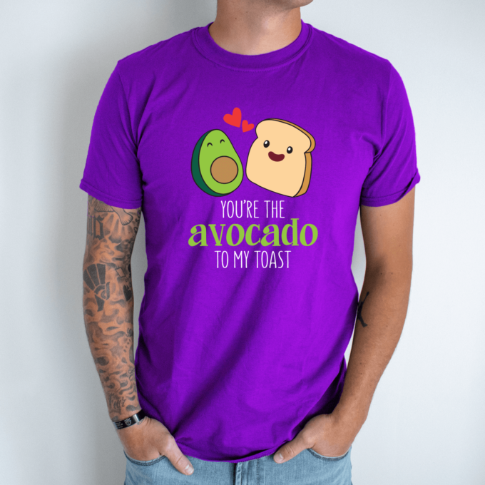 Unisex marškinėliai su spauda „Avocado“ - Image 3