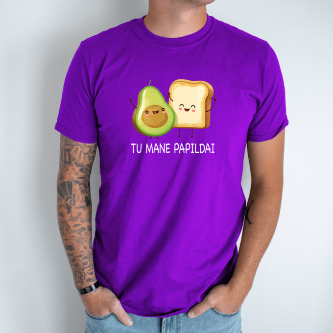 Unisex marškinėliai su spauda „Avokado sumuštinis“ - Image 2