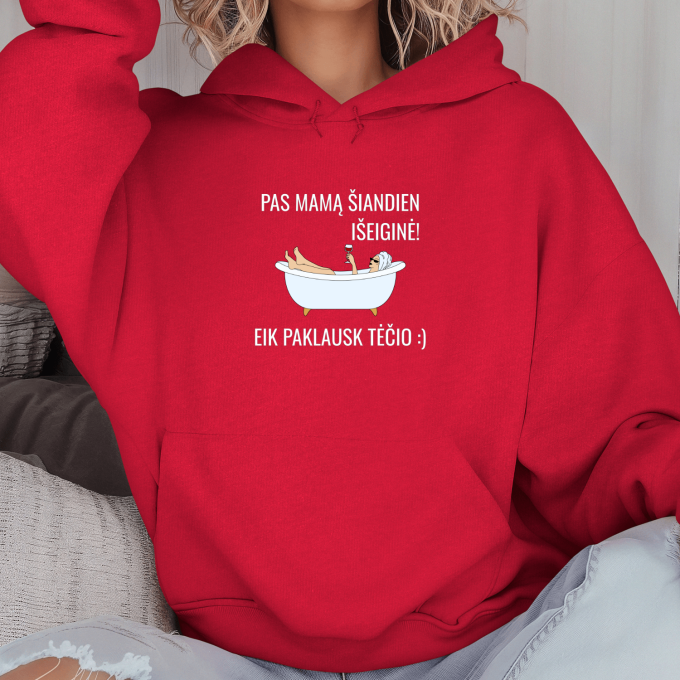 Unisex džemperis su spauda „Pas mamą šiandien išeiginė“ - Image 4
