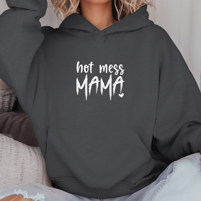 Unisex džemperis su spauda „Hot mess mama“ - Image 2
