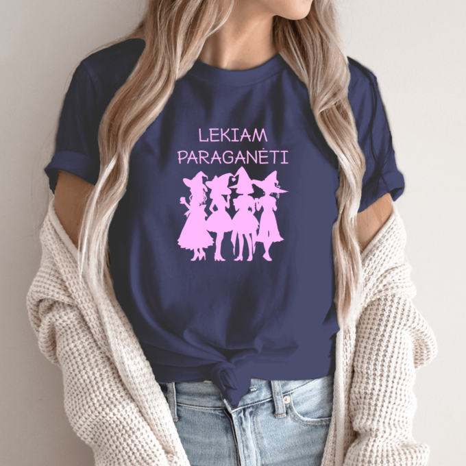 Unisex marškinėliai su spauda „Raganų vakarėlis“ - Image 6
