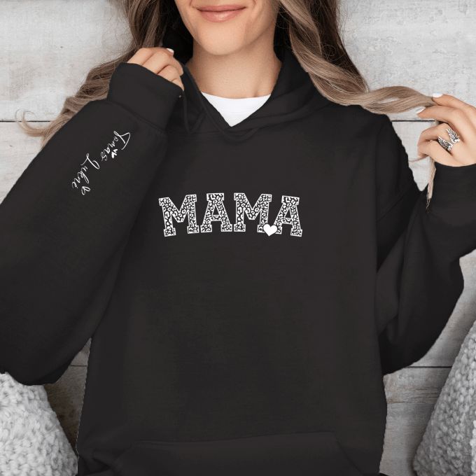 Unisex džemperis su spauda „Mama katė“
