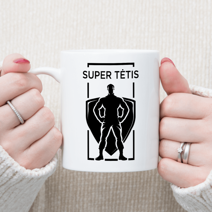 Puodelis „Superherojus tėtis“