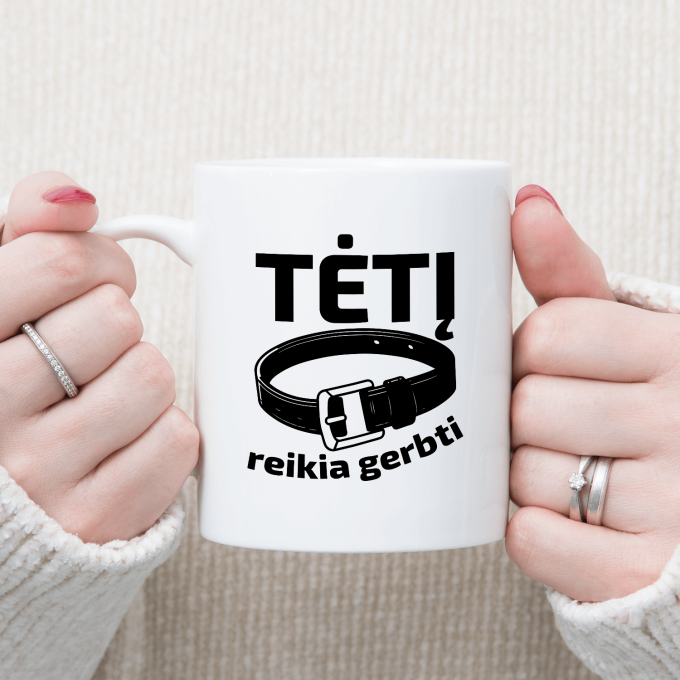 Puodelis „Tėtį reikia gerbti“