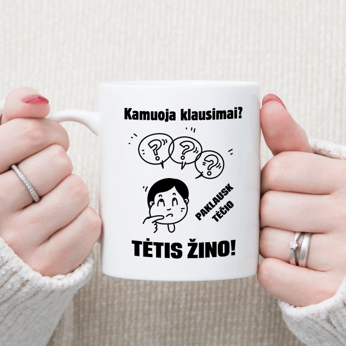 Puodelis „Tėtis žino“