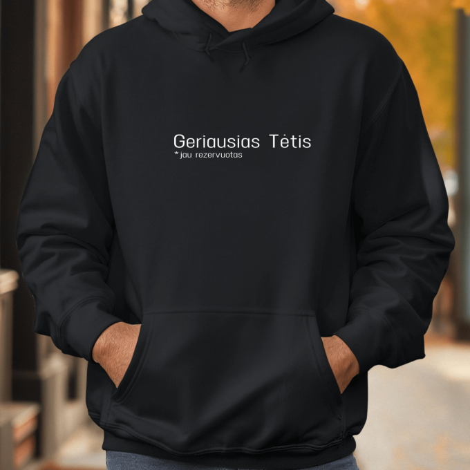 Unisex džemperis su spauda „Jau rezervuotas“ - Image 5
