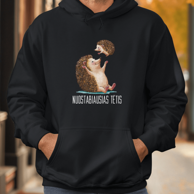 Unisex džemperis su spauda „Nuostabiausias tėtis“ - Image 5