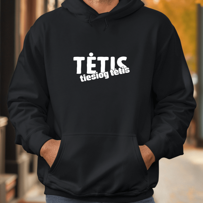 Unisex džemperis su spauda „Tėtis - tiesiog tėtis“