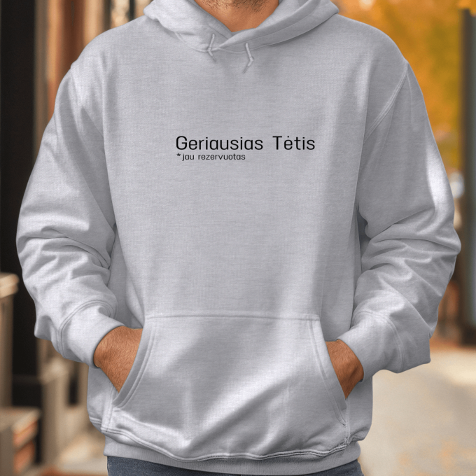 Unisex džemperis su spauda „Jau rezervuotas“ - Image 2