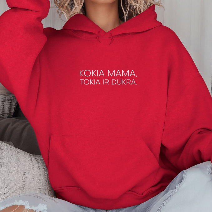 Unisex džemperis su spauda „Kokia mama, tokia ir dukra“ - Image 4