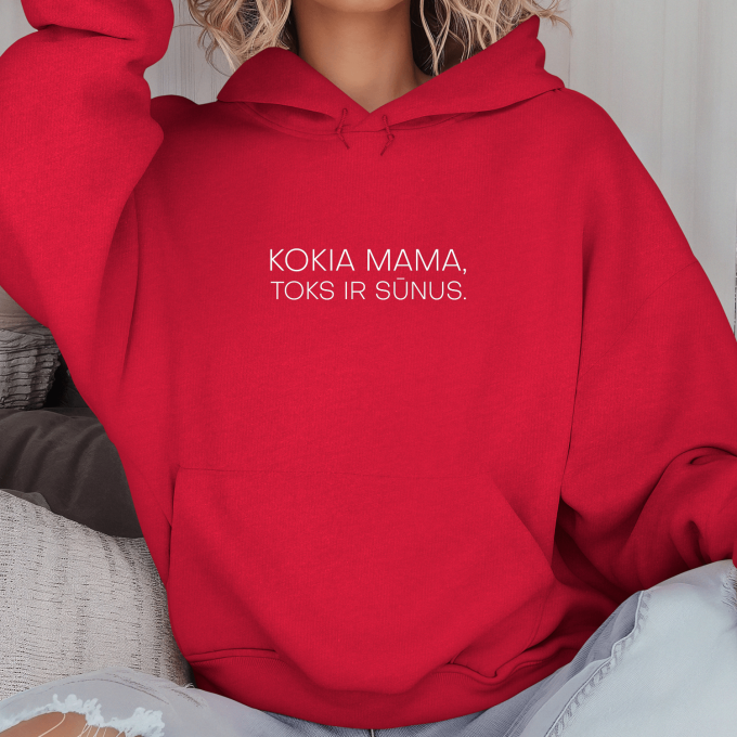 Unisex džemperis su spauda „Kokia mama, toks ir sūnus“ - Image 4