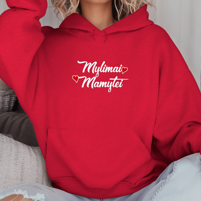Unisex džemperis su spauda „Mylimai mamytei“ - Image 4