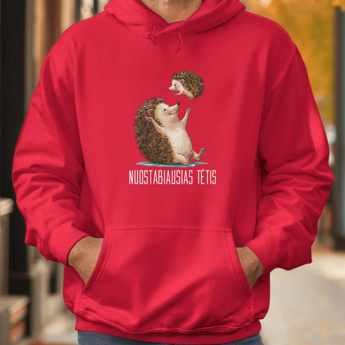 Unisex džemperis su spauda „Nuostabiausias tėtis“ - Image 4