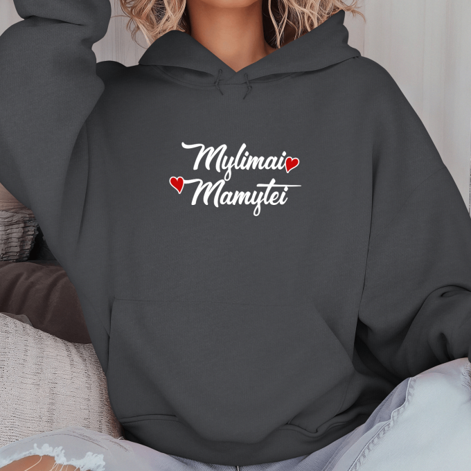 Unisex džemperis su spauda „Mylimai mamytei“ - Image 2
