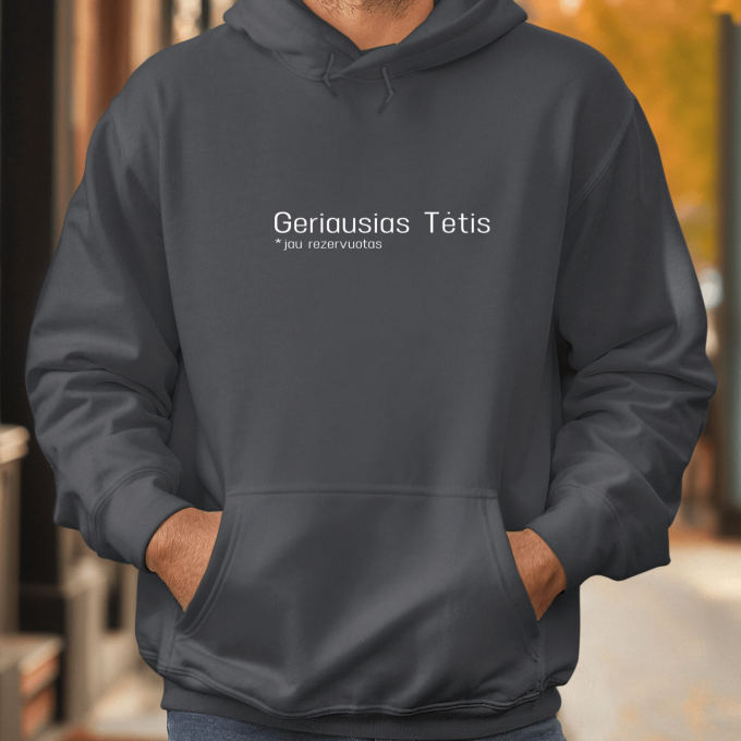 Unisex džemperis su spauda „Jau rezervuotas“ - Image 3