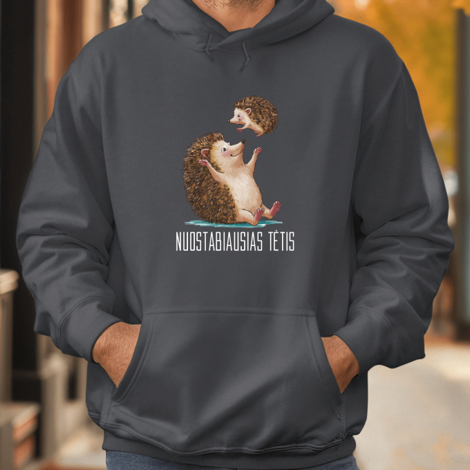 Unisex džemperis su spauda „Nuostabiausias tėtis“ - Image 2