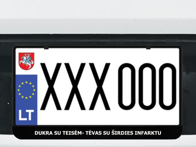Kvadratinis numerių rėmelis „Dukra su teisėm"